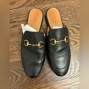 Gucci Princetown Leather Loafers Slides